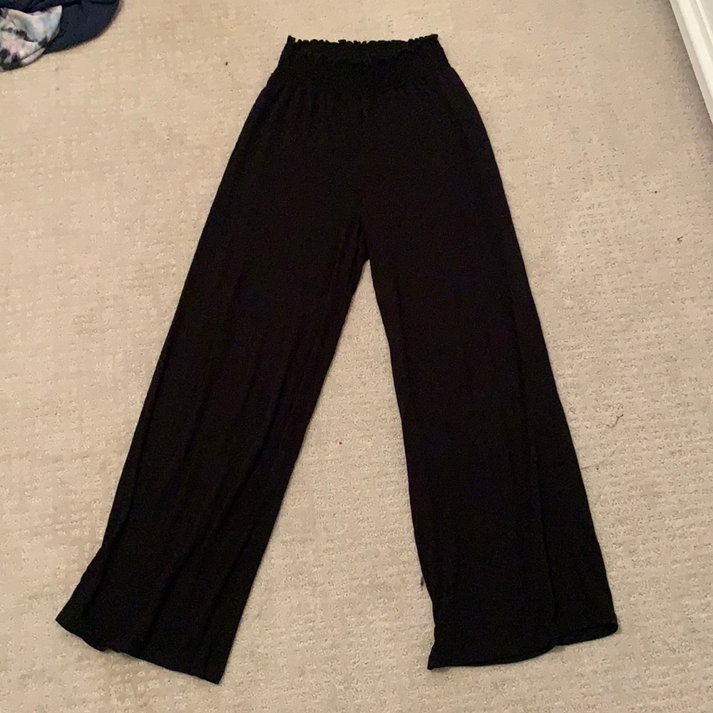 Black flowy pants